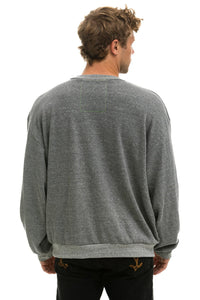 5 STRIPE RELAXED CREW SWEATSHIRT - HEATHER // GREY Sweatshirt Aviator Nation