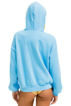 將圖片載入圖庫檢視器 5 STRIPE RELAXED ZIP HOODIE - SKY BLUE Hoodie Aviator Nation