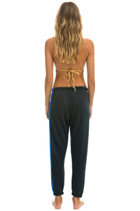 5 STRIPE SWEATPANTS - CHARCOAL // BLUE PURPLE Women's Sweatpants Aviator Nation