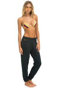 5 STRIPE SWEATPANTS - CHARCOAL // USA Women's Sweatpants Aviator Nation