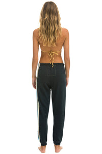 5 STRIPE SWEATPANTS - CHARCOAL // USA Women's Sweatpants Aviator Nation