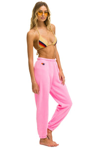 5 STRIPE SWEATPANTS - NEON PINK // YELLOW // PURPLE Women's Sweatpants Aviator Nation