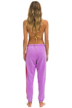 이미지를 갤러리 뷰어에 로드 , 5 STRIPE SWEATPANTS - NEON PURPLE // PINK Women&#39;s Sweatpants Aviator Nation