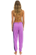 Load image into Gallery viewer, 5 STRIPE SWEATPANTS - NEON PURPLE // PURPLE Women&#39;s Sweatpants Aviator Nation