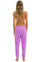 Load image into Gallery viewer, 5 STRIPE SWEATPANTS - NEON PURPLE // USA Women&#39;s Sweatpants Aviator Nation