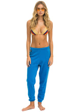 Load image into Gallery viewer, 5 STRIPE SWEATPANTS - OCEAN // BLUE Women&#39;s Sweatpants Aviator Nation