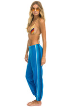 Load image into Gallery viewer, 5 STRIPE SWEATPANTS - OCEAN // BLUE Women&#39;s Sweatpants Aviator Nation