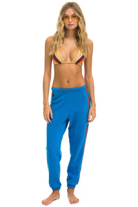 5 STRIPE SWEATPANTS - OCEAN // USA Women's Sweatpants Aviator Nation