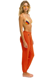 5 STRIPE SWEATPANTS - ORANGE // YELLOW // PURPLE Women's Sweatpants Aviator Nation