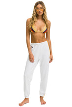 Load image into Gallery viewer, 5 STRIPE SWEATPANTS - WHITE 2 Women&#39;s Sweatpants Aviator Nation