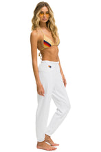 Load image into Gallery viewer, 5 STRIPE SWEATPANTS - WHITE 2 Women&#39;s Sweatpants Aviator Nation