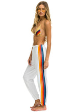 Load image into Gallery viewer, 5 STRIPE SWEATPANTS - WHITE 2 Women&#39;s Sweatpants Aviator Nation