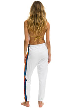 Load image into Gallery viewer, 5 STRIPE SWEATPANTS - WHITE 2 Women&#39;s Sweatpants Aviator Nation