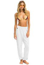 Load image into Gallery viewer, 5 STRIPE SWEATPANTS - WHITE // BLUE Women&#39;s Sweatpants Aviator Nation