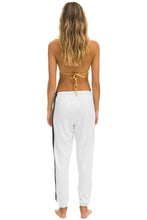 Load image into Gallery viewer, 5 STRIPE SWEATPANTS - WHITE // GREY Women&#39;s Sweatpants Aviator Nation