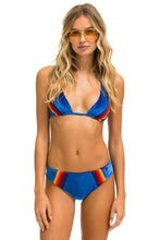 Load image into Gallery viewer, 5 STRIPE VELVET SCRUNCH BIKINI BOTTOM - ANTIGUA Swim Aviator Nation