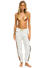 Load image into Gallery viewer, 5 STRIPE WIND PANT - VINTAGE WHITE GLOSSY Women&#39;s Sweatpants Aviator Nation