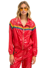 Load image into Gallery viewer, 5 STRIPE - WINDBREAKER CHERRY GLOSSY Women&#39;s Outerwear Aviator Nation