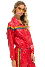 Load image into Gallery viewer, 5 STRIPE - WINDBREAKER CHERRY GLOSSY Women&#39;s Outerwear Aviator Nation