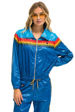 Cargar imagen en el visor de la galería, 5 STRIPE WINDBREAKER - DRESDEN // SNORKEL BLUE GLOSSY Women&#39;s Outerwear Aviator Nation