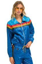 Cargar imagen en el visor de la galería, 5 STRIPE WINDBREAKER - DRESDEN // SNORKEL BLUE GLOSSY Women&#39;s Outerwear Aviator Nation