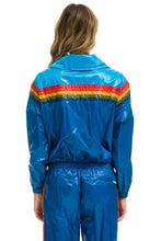 Cargar imagen en el visor de la galería, 5 STRIPE WINDBREAKER - DRESDEN // SNORKEL BLUE GLOSSY Women&#39;s Outerwear Aviator Nation