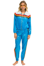Load image into Gallery viewer, 5 STRIPE WINDBREAKER - VINTAGE WHITE // DRESDEN GLOSSY Women&#39;s Outerwear Aviator Nation