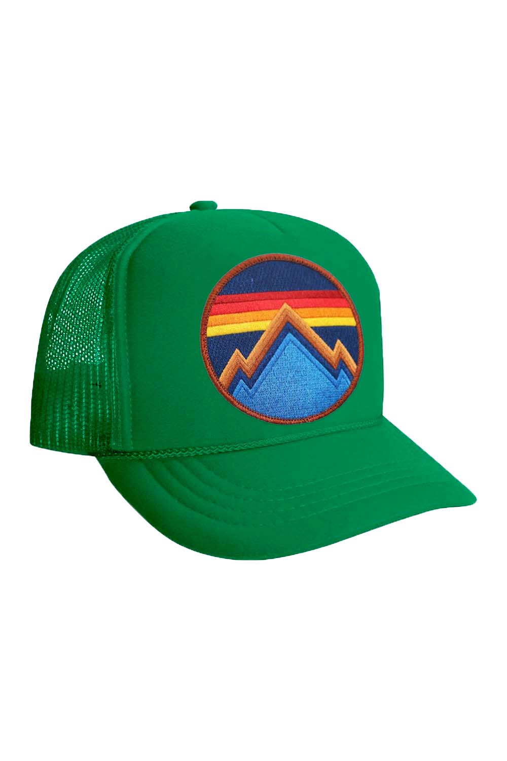 ALL SEASONS CIRCLE - KIDS VINTAGE FOAM TRUCKER Kid's Hat Aviator Nation OS KELLY GREEN