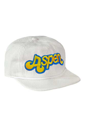 ASPEN EMBROIDERY VINTAGE CORDUROY TRUCKER Trucker Hat Aviator Nation VINTAGE WHITE