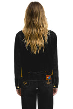 Last inn bildet i Galleri-visningsprogrammet, ASPEN SHERPA UNISEX DENIM JACKET - BLACK HONEY Denim Jacket Aviator Nation
