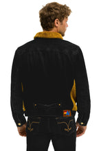 Last inn bildet i Galleri-visningsprogrammet, ASPEN SHERPA UNISEX DENIM JACKET - BLACK HONEY Denim Jacket Aviator Nation