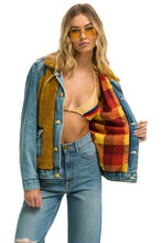 Load image into Gallery viewer, ASPEN SHERPA UNISEX DENIM JACKET - MEDIUM VINTAGE Denim Jacket Aviator Nation