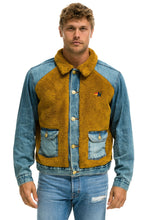 Load image into Gallery viewer, ASPEN SHERPA UNISEX DENIM JACKET - MEDIUM VINTAGE Denim Jacket Aviator Nation