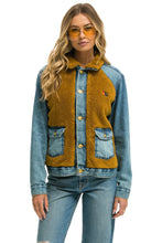 Load image into Gallery viewer, ASPEN SHERPA UNISEX DENIM JACKET - MEDIUM VINTAGE Denim Jacket Aviator Nation
