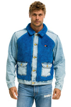 Last inn bildet i Galleri-visningsprogrammet, ASPEN SHERPA UNISEX DENIM JACKET - SUPER LIGHT BLUE Denim Jacket Aviator Nation