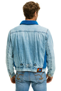 ASPEN SHERPA UNISEX DENIM JACKET - SUPER LIGHT BLUE Denim Jacket Aviator Nation