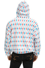 将图片加载到图库查看器，AVIATOR BOLT W/ BOLT EMBROIDERY RELAXED PULLOVER HOODIE - WHITE // USA Hoodie Aviator Nation