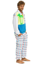 Last inn bildet i Galleri-visningsprogrammet, AVIATOR BOLT W/ BOLT EMBROIDERY SWEATPANTS - WHITE // USA Men&#39;s Sweatpants Aviator Nation