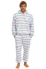 Last inn bildet i Galleri-visningsprogrammet, AVIATOR BOLT W/ BOLT EMBROIDERY SWEATPANTS - WHITE // USA Men&#39;s Sweatpants Aviator Nation