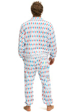 Last inn bildet i Galleri-visningsprogrammet, AVIATOR BOLT W/ BOLT EMBROIDERY SWEATPANTS - WHITE // USA Men&#39;s Sweatpants Aviator Nation
