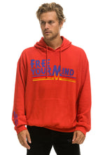 Cargar imagen en el visor de la galería, AVIATOR NATION + AIM YOUTH MENTAL HEALTH RELAXED PULLOVER HOODIE - RED Hoodie Aviator Nation