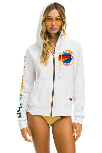 AVIATOR NATION ASPEN HOODIE - WHITE Hoodie Aviator Nation