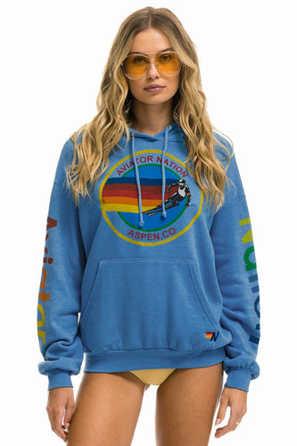 AVIATOR NATION ASPEN RELAXED PULLOVER HOODIE - COBALT Hoodie Aviator Nation