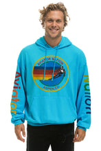 将图片加载到图库查看器，AVIATOR NATION ASPEN RELAXED PULLOVER HOODIE - NEON BLUE Hoodie Aviator Nation