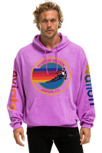 Load image into Gallery viewer, AVIATOR NATION ASPEN RELAXED PULLOVER HOODIE - NEON PURPLE Hoodie Aviator Nation
