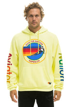 Load image into Gallery viewer, AVIATOR NATION ASPEN RELAXED PULLOVER HOODIE - NEON YELLOW Hoodie Aviator Nation