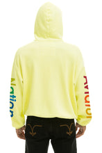 Load image into Gallery viewer, AVIATOR NATION ASPEN RELAXED PULLOVER HOODIE - NEON YELLOW Hoodie Aviator Nation