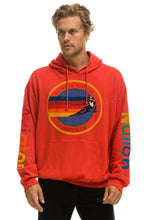 将图片加载到图库查看器，AVIATOR NATION ASPEN RELAXED PULLOVER HOODIE - RED Hoodie Aviator Nation