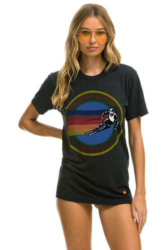 AVIATOR NATION ASPEN TEE - CHARCOAL Tees Aviator Nation
