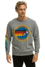 将图片加载到图库查看器，AVIATOR NATION AUSTIN CREW SWEATSHIRT - HEATHER GREY Sweatshirt Aviator Nation